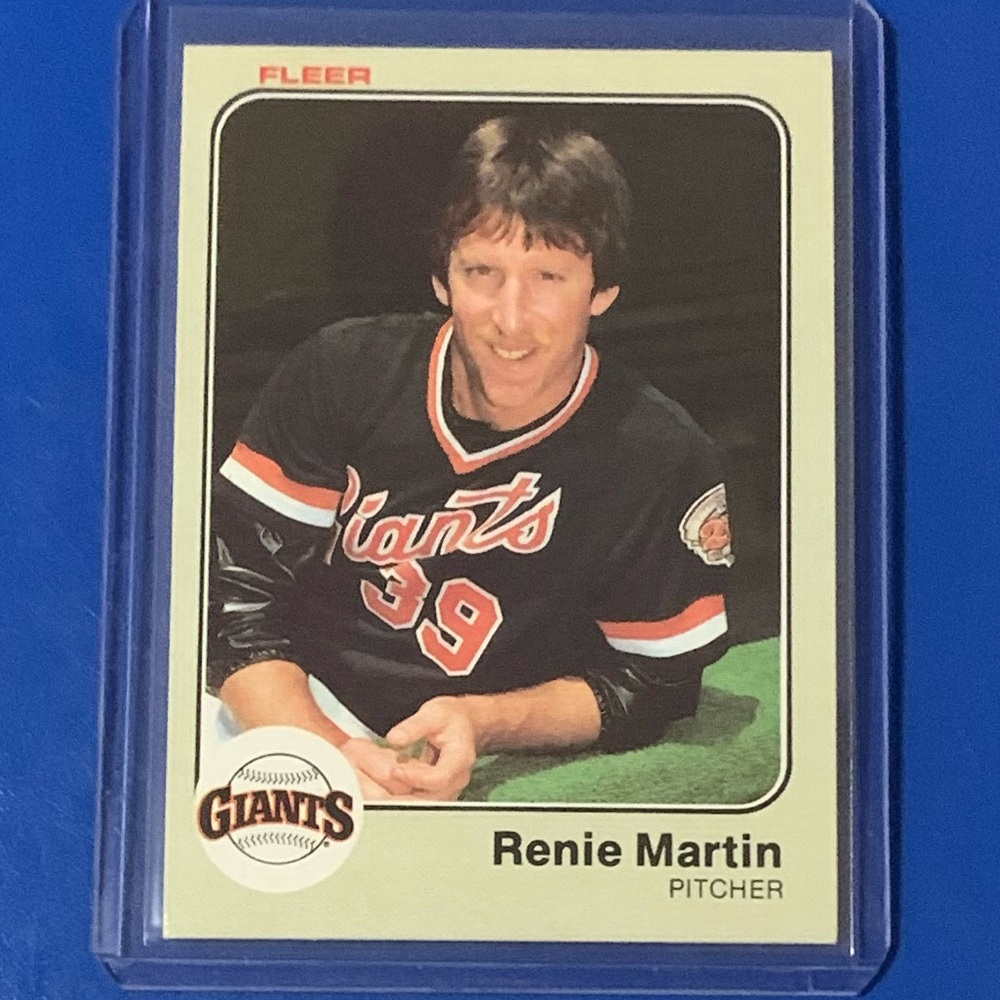Renie Martin #267 1983 Fleer Baseball Trading Card